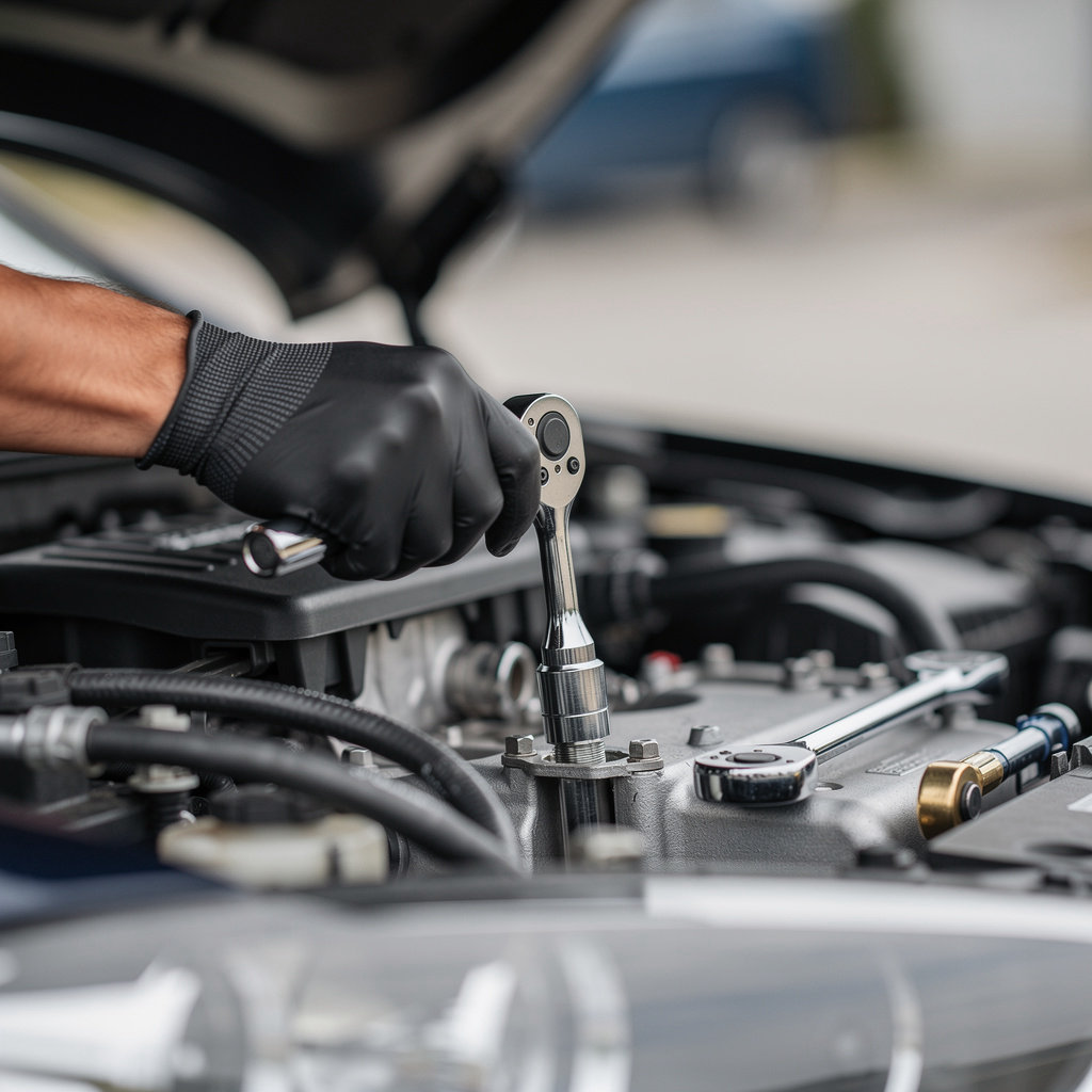 Sam's Auto Doctor Mobile Mechanic technician performing expert mobile auto repair service in La Mesa, CA