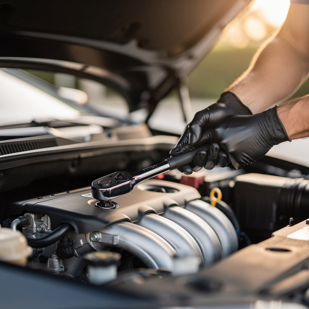 Sam's Auto Doctor Mobile Mechanic technician performing professional mobile auto repair service in La Mesa, CA